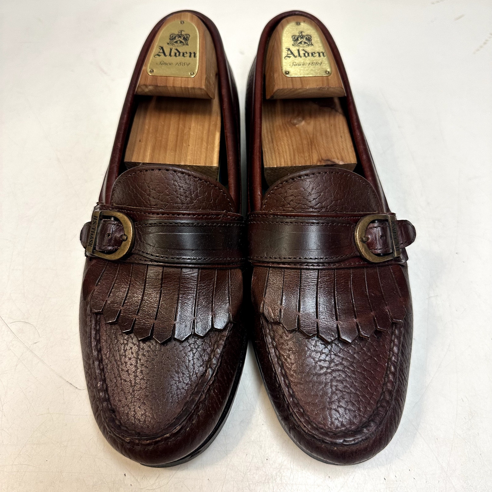 Vguc Rancourt & Co. X H.S. Trask Buckle Loafer Kiltie Made In Maine Usa 9.5 D — image 2 of 8